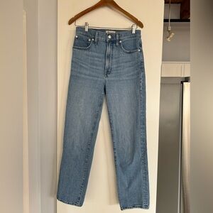 Madewell Perfect Vintage Straight Jean, Size 27